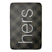 Tapis De Bain Style moderne Grandes et couleurs Motif siennes (devant Vertical)