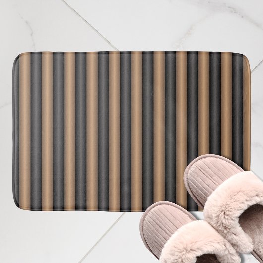 Tapis De Bain Style moderne Grillades Brown grillées avec profon