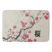 Tapis De Bain Style oriental Sakura Cherry Blossom Art (Devant)