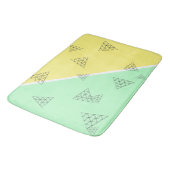 Tapis De Bain Style Pyramide Triangle Géométrie Pastel (Angle)