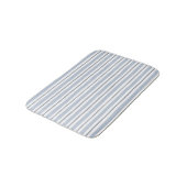 Tapis De Bain style rayures bleu clair pastel (Angle)