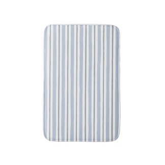 Tapis De Bain style rayures bleu clair pastel