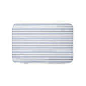 Tapis De Bain style rayures bleu clair pastel (Devant)