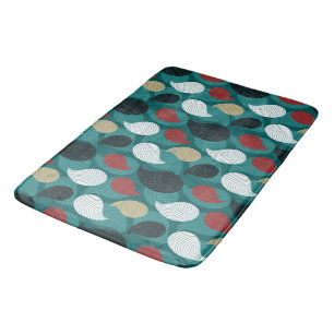 Tapis De Bain Style rétro dans une spirale de couleurs attrayant