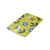 Tapis De Bain Style scandinave, motif sans couture fleurie. (Angle)