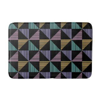 Tapis De Bain Stylish Abstract Geometric Print – Modern Trendy
