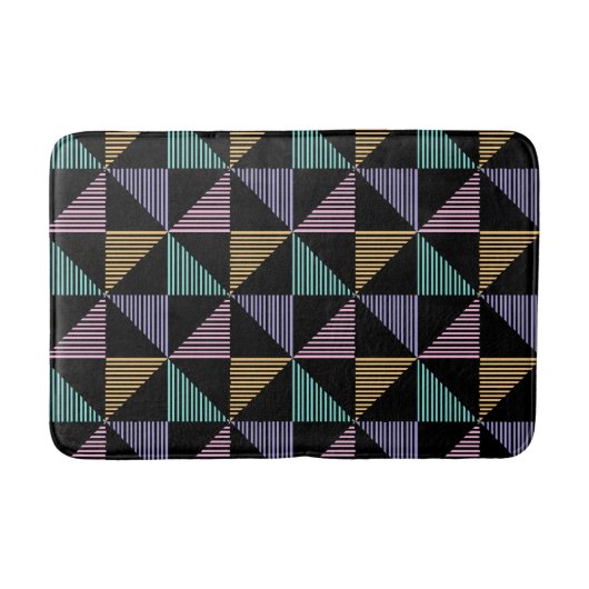 Tapis De Bain Stylish Abstract Geometric Print – Modern Trendy (Devant)