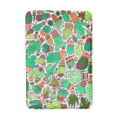 Tapis De Bain Succulent Cactus Pots Plante Vert Cactus Jardin (Devant (Vertical))