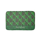 Tapis de bain Succulentes Vertes (Devant)