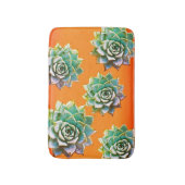 Tapis De Bain Succulents d'aquarelle sur Terracotta (Devant (Vertical))