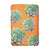 Tapis De Bain Succulents d'aquarelle sur Terracotta (Devant (Vertical))