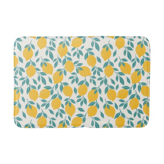 Tapis De Bain Sucré Branches de citron Motif (Devant)