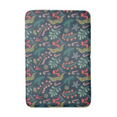 Tapis De Bain Sucre de canne festif et Holly Motif (Devant (Vertical))
