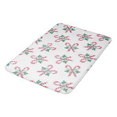 Tapis De Bain sucres de canne de Noël rétro (Angle)