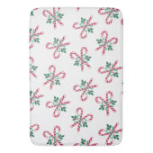 Tapis De Bain sucres de canne de Noël rétro (devant Vertical)