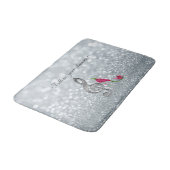 Tapis De Bain Suivez vos rêves, Glitterie, Talons, Clé Violine (Angle)