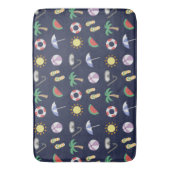 Tapis De Bain Summer Beach Vacances Motif bleu (devant Vertical)