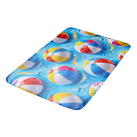 Tapis De Bain Summertime splash beach ball prem (Angle)
