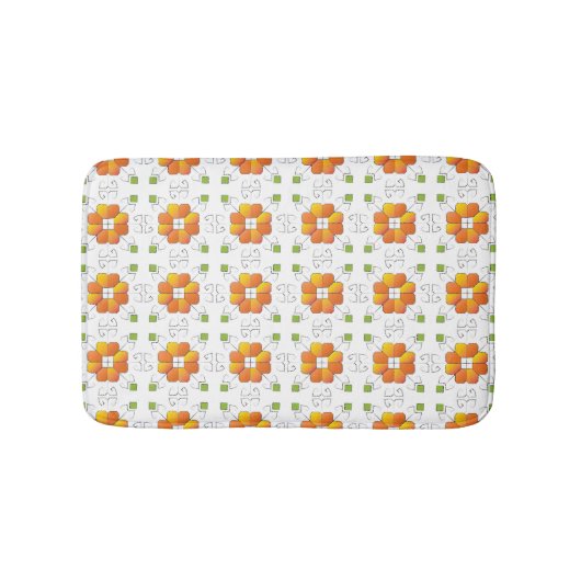 Tapis De Bain SUN traditionnel letton conception géométrique IX (Devant)