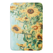 Tapis De Bain Sunflower Field (devant Vertical)