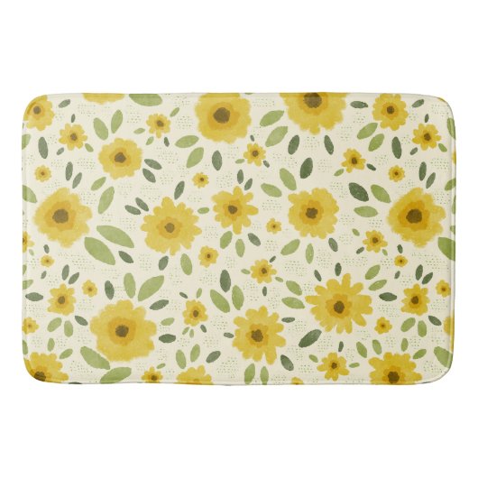Tapis De Bain Sunflower Happy Motif (Devant)