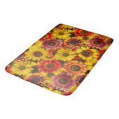 Tapis De Bain Sunflowers Motif sans couture (Angle)