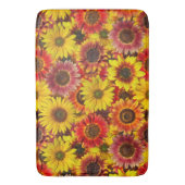 Tapis De Bain Sunflowers Motif sans couture (devant Vertical)