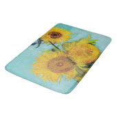 Tapis De Bain Sunflowers Vincent van Gogh (Angle)
