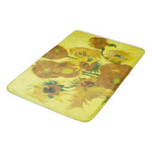 Tapis De Bain Sunflowers Vincent van Gogh (Angle)