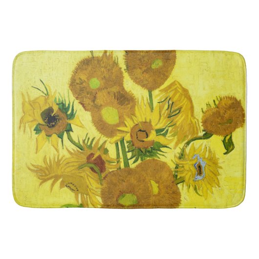 Tapis De Bain Sunflowers Vincent van Gogh (Devant)