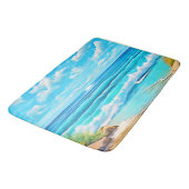 Tapis De Bain Sunny Beach Waves Design (Angle)