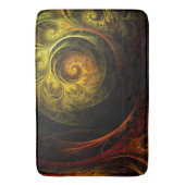 Tapis De Bain Sunrise Floral Red Abstrait Art (devant Vertical)