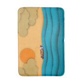 Tapis De Bain Sunrise Ocean Ship Sun Sunset (Devant (Vertical))