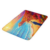 Tapis De Bain Sunset Beach Solitude Design de sérénité (Angle)