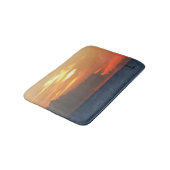 Tapis De Bain Sunset Clouds and Sailboat Seascape (Angle)