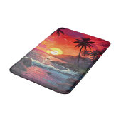 Tapis De Bain Sunset Tropical Beach Paradise Island  (Angle)