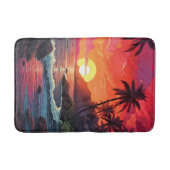Tapis De Bain Sunset Tropical Beach Paradise Island  (Devant)