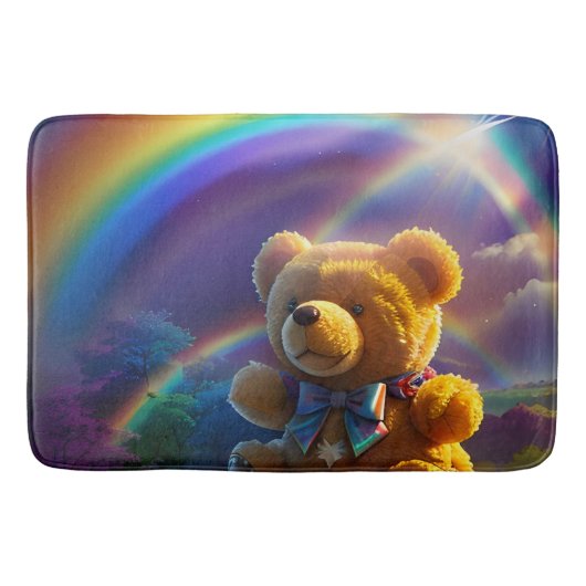 Tapis De Bain Sunshine Rainbow Teddy Bear Wonderland (Devant)