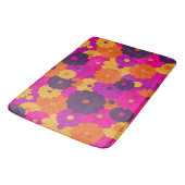 Tapis De Bain Super violet et rose hippie puissance (Angle)