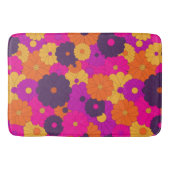 Tapis De Bain Super violet et rose hippie puissance (Devant)