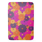 Tapis De Bain Super violet et rose hippie puissance (devant Vertical)