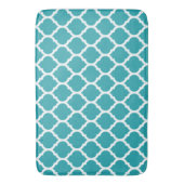 Tapis De Bain Superbe Turquoise bleu marocain Quatrefoil Motif (devant Vertical)