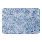 Tapis De Bain Superbes hydrangées bleues - motif floral (Devant)
