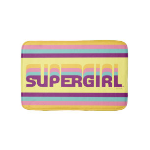 Tapis De Bain Supergirl Retro Colorshift Graphic