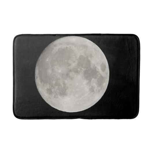 Tapis De Bain Superlune dans le ciel noir (Devant)