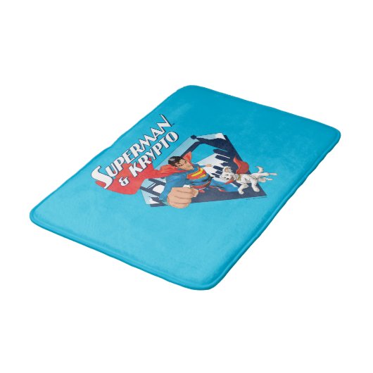 Tapis De Bain Superman & Krypto Soar (Angle)