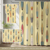Tapis De Bain Surf Life | Impression Rétro de Planche de Surf Cô