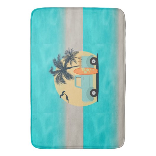 Tapis De Bain Surf Rétro Mat Bain (devant Vertical)