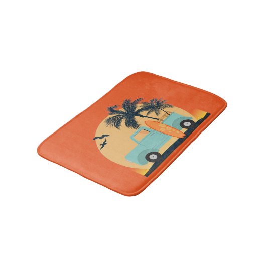 Tapis De Bain Surf Rétro Mat Bain (Angle)