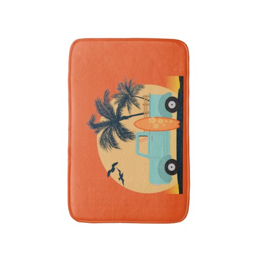 Tapis De Bain Surf Rétro Mat Bain (Devant (Vertical))